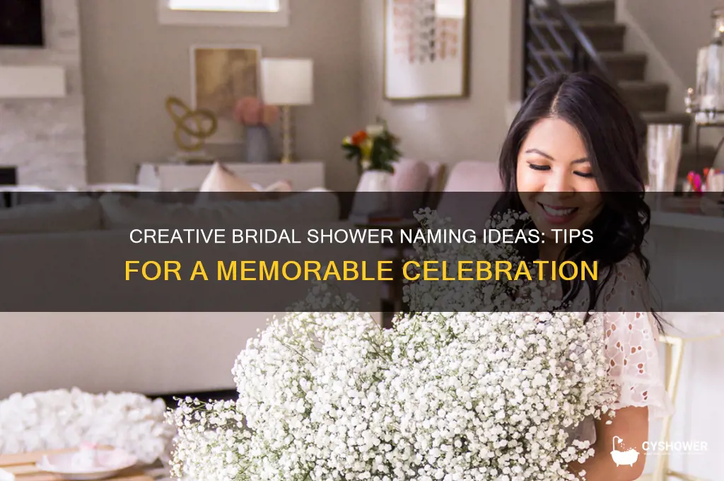 how to name a bridal shower