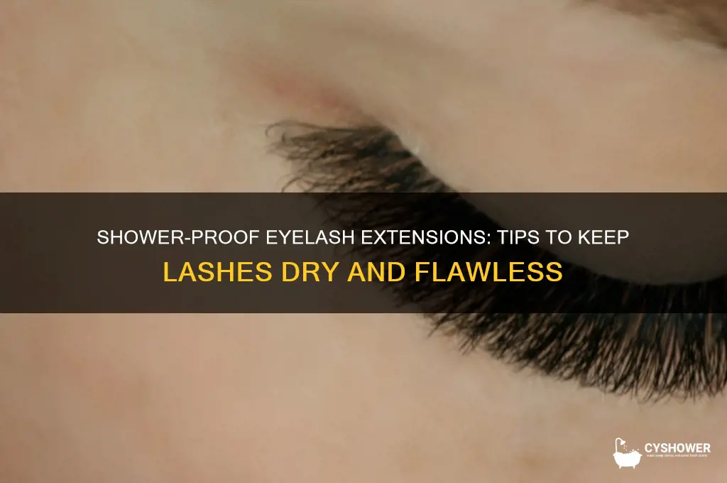 how to not get eyelash extensions wet in shower
