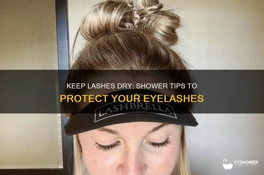 how to not get eyelashes wet in shower