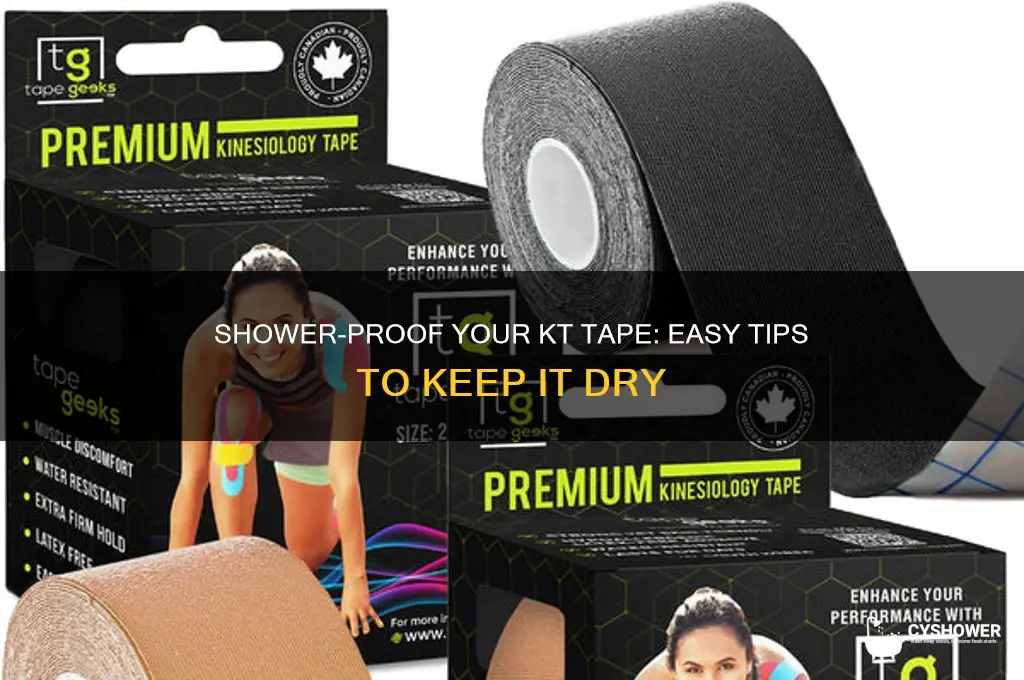 how to not get kt tape wet in the shower
