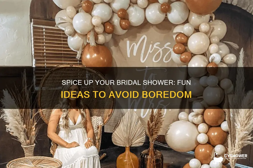 how to not have a boring bridal shower