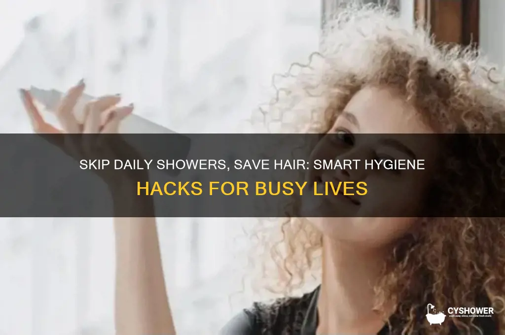 how to not shower every day but not wash hair