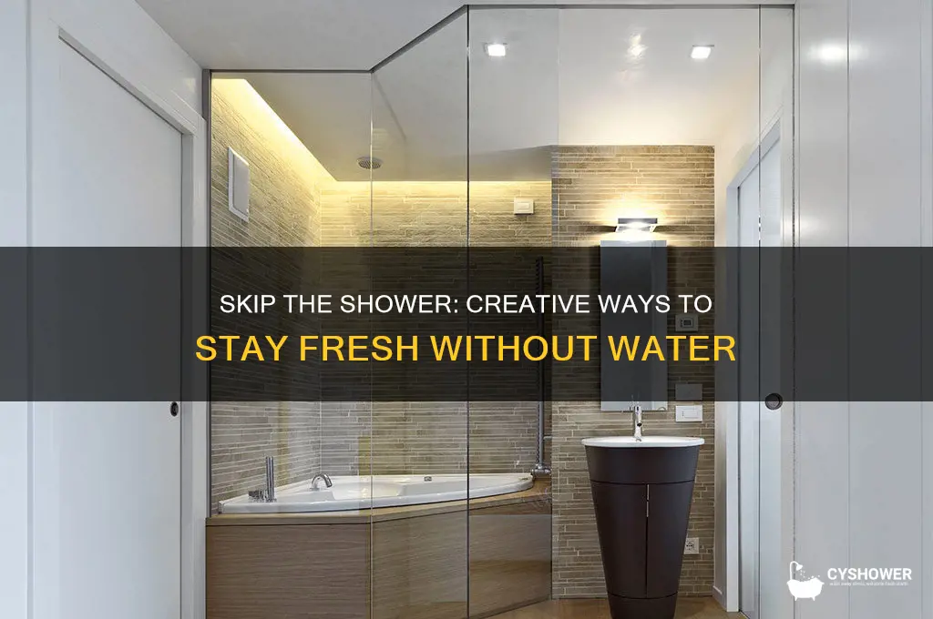 how to not take a shower