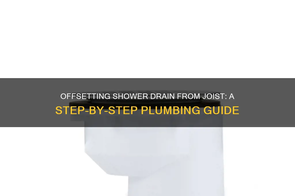 how to offset shower drain from joist