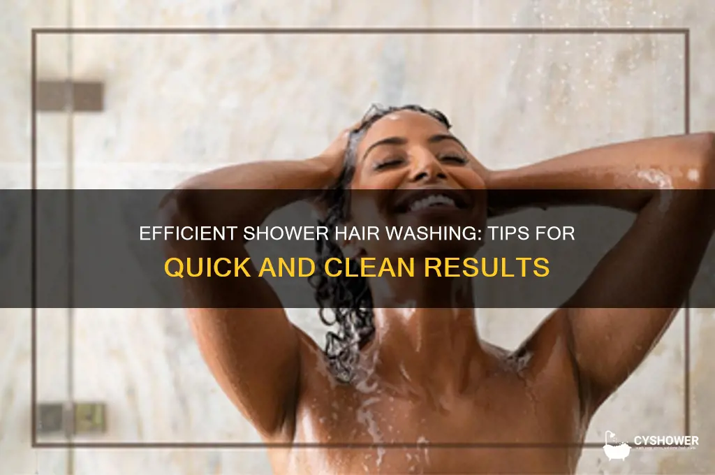 how to only wash hair in shower