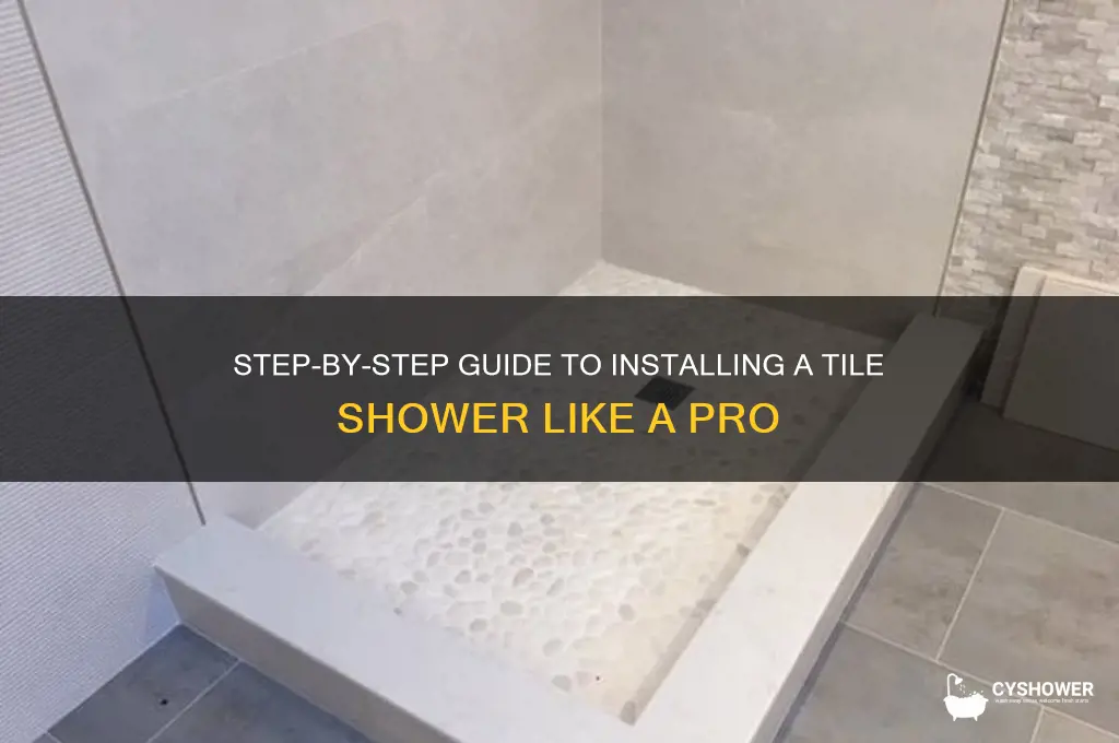 how to onstall tile shower