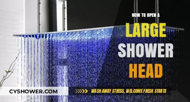 Easy Steps to Open and Clean Your Large Shower Head