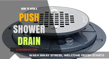Quick Fix: Unclogging and Opening Your Push Shower Drain Easily