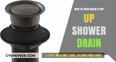 Easy Steps to Open a Kohler Pop-Up Shower Drain Quickly