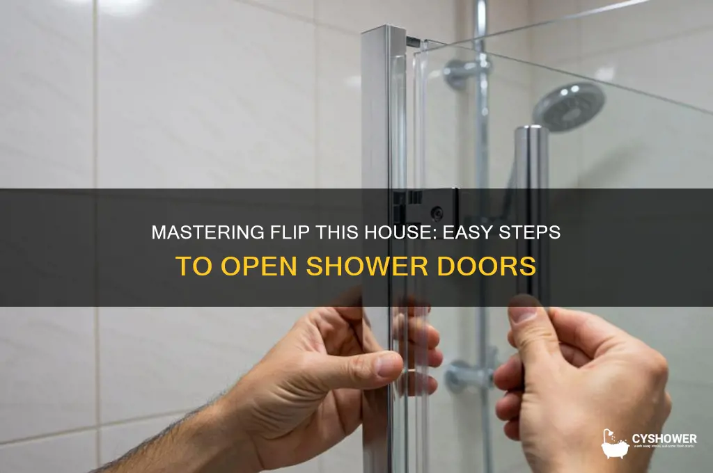 how to open shower door in flip this house game