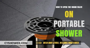Easy Steps to Open Your Portable Shower's Drain Valve