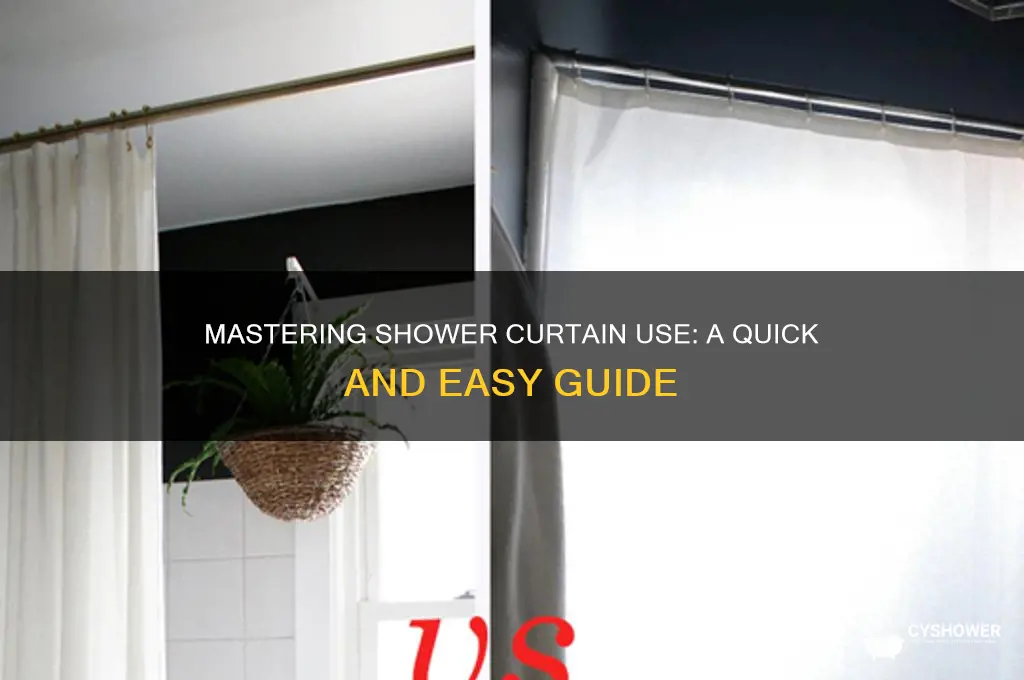 how to operate the shower curtain summary
