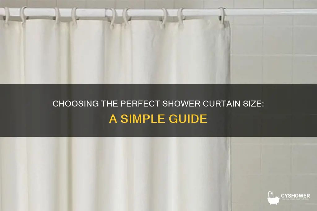 how to order shower curtain size