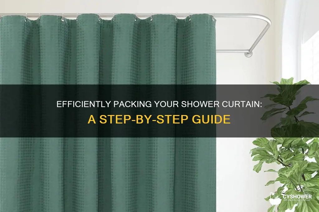 how to pack back a shower curtain