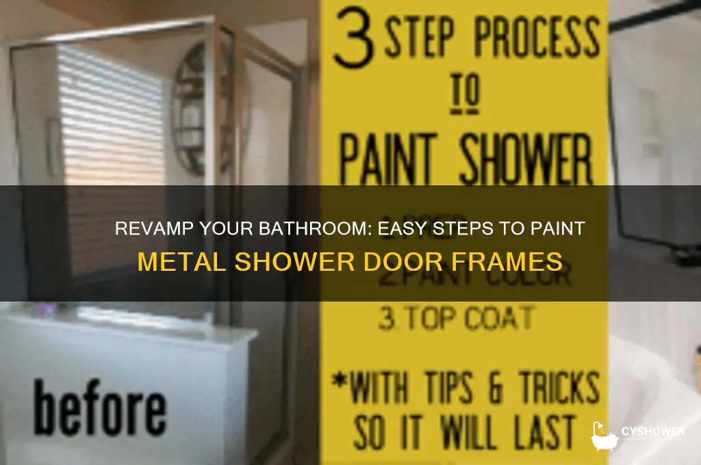 how to paint a metal shower door frame