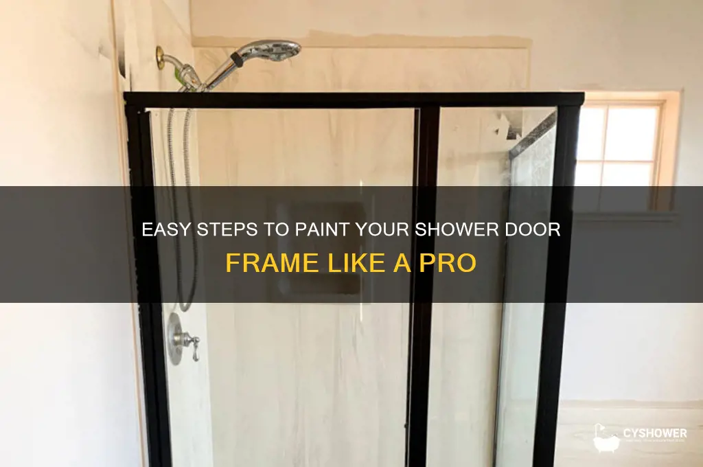 how to paint a shower door frame