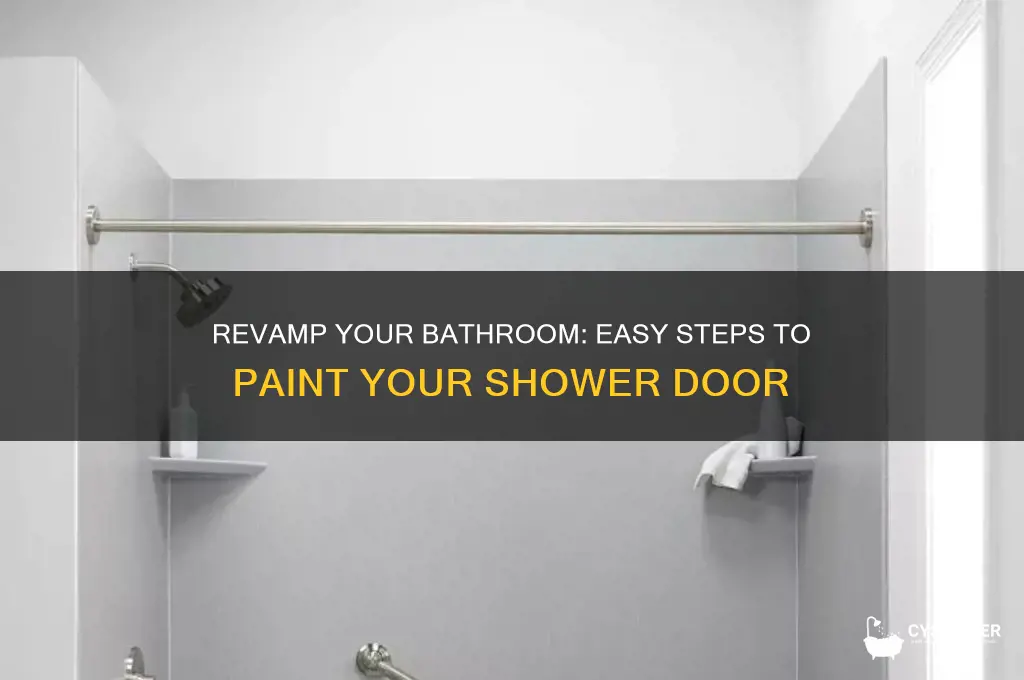 how to paint a shower door
