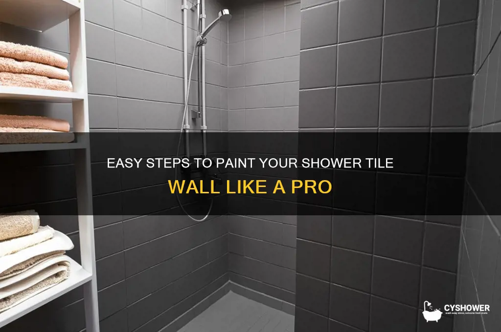 how to paint shower tile wall