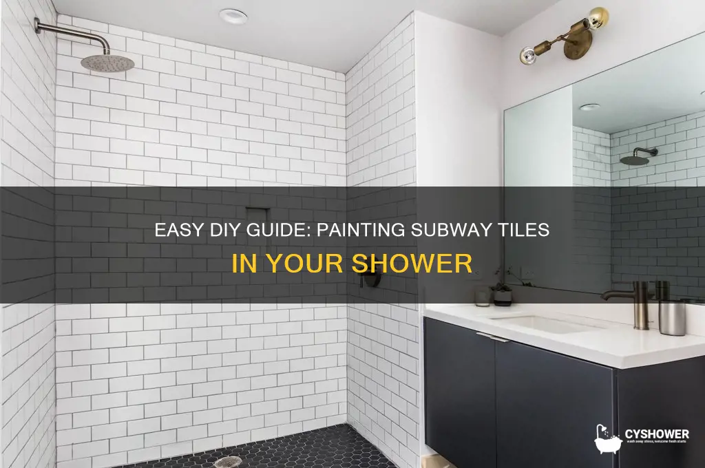 how to paint subway tiles in shower