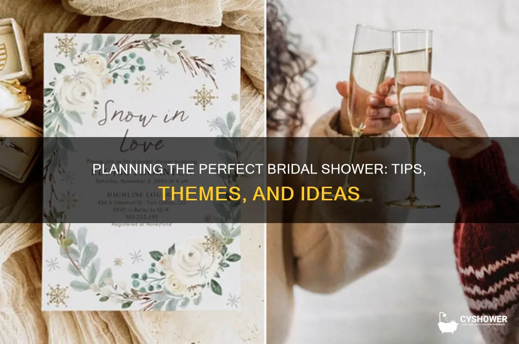 how to pan a bridal shower