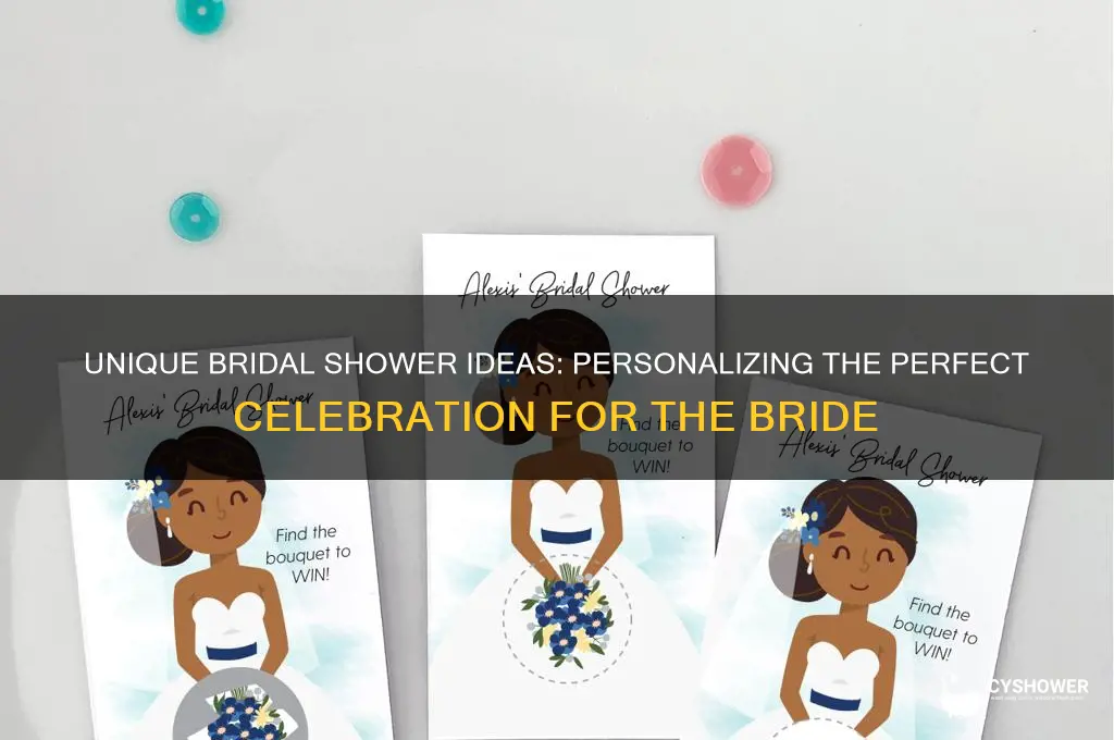 how to personalize a bridal shower