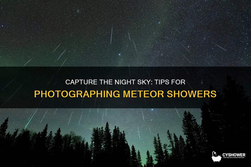 how to photograph a meteor shower