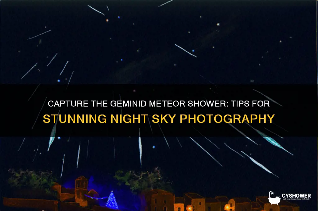 how to photograph geminid meteor shower