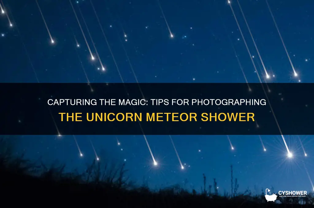 how to photograph unicorn meteor shower