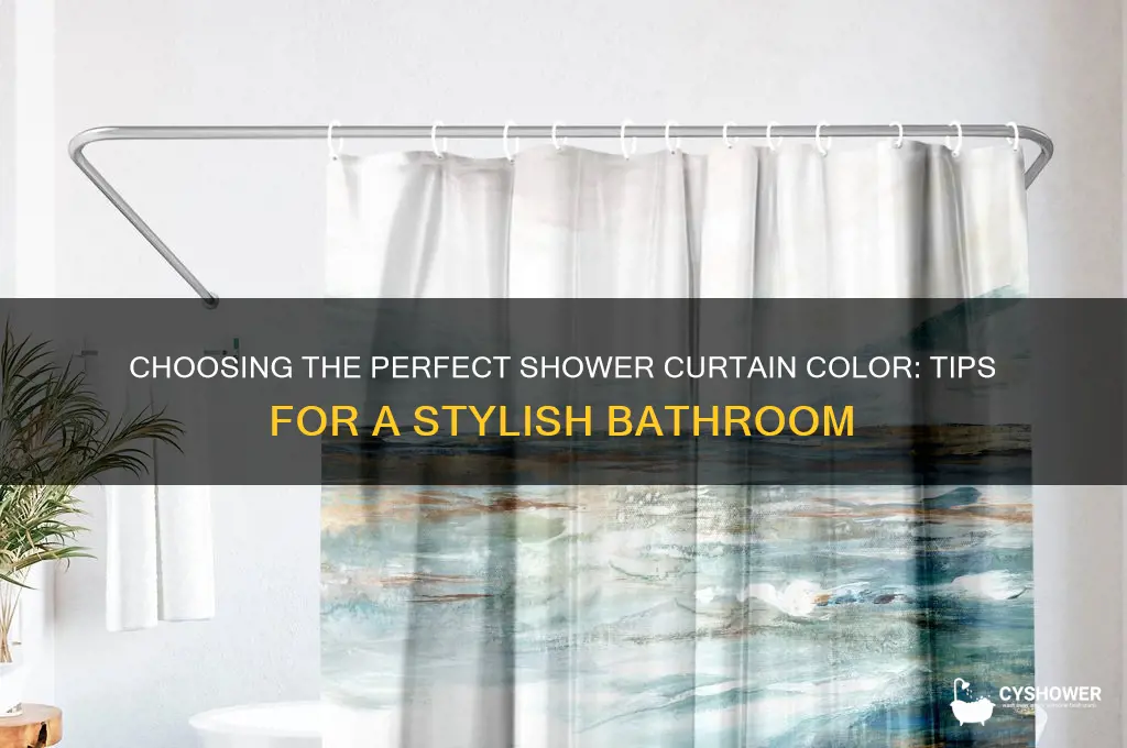 how to pick a shower curtain color