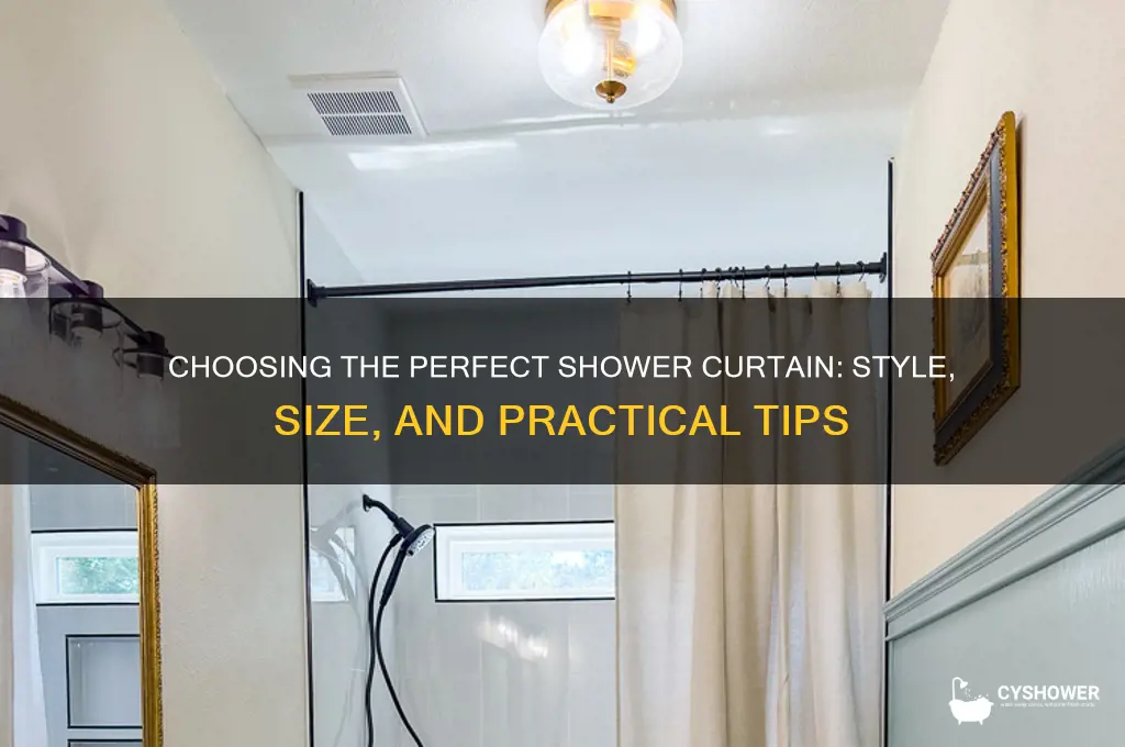 how to pick a shower curtain