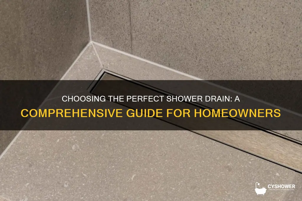 how to pick a shower drain
