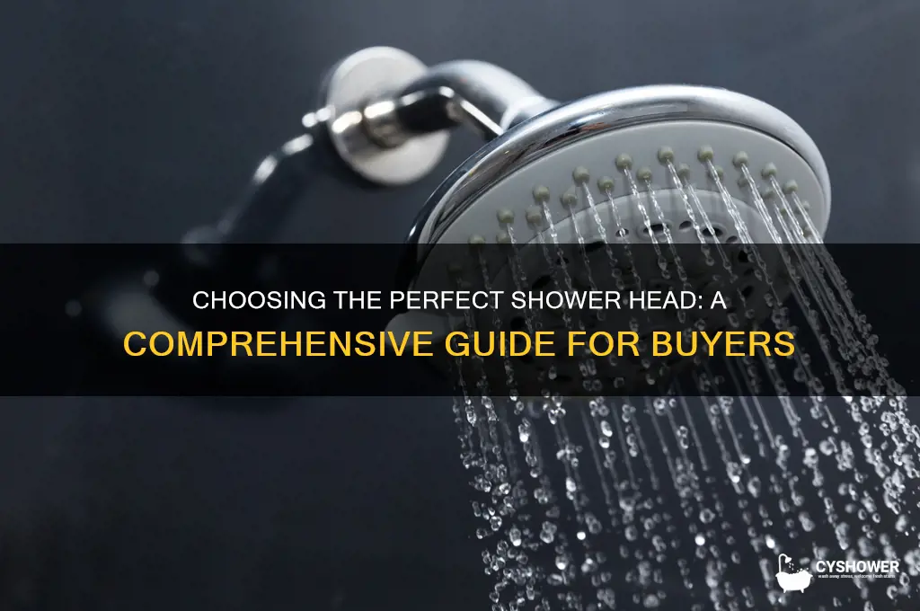 how to pick a shower head