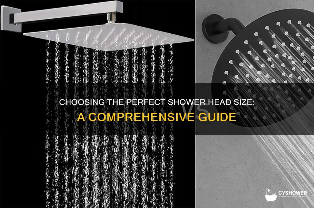 how to pick shower head size