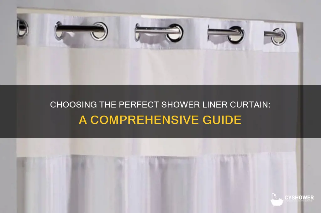 how to pick the best shower liner curtain