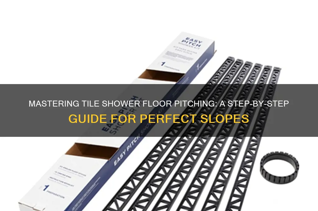 how to pitch a tile shower floor