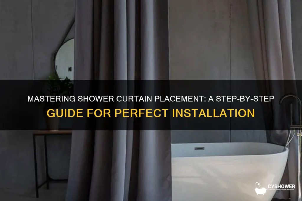 how to place shower curtain