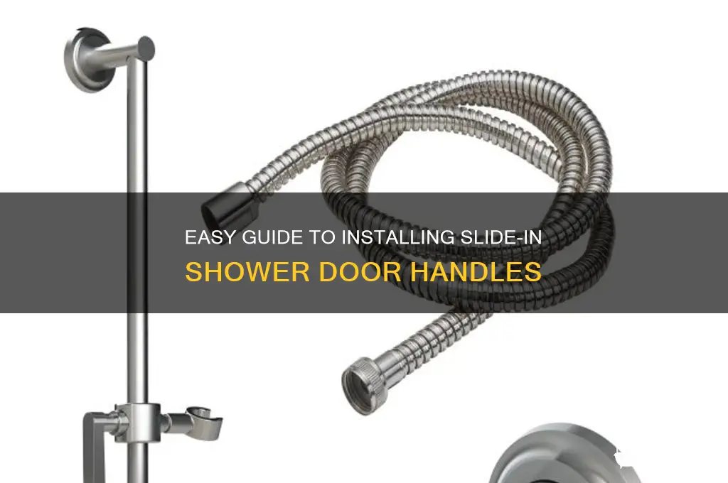 how to place slide in shower door handle