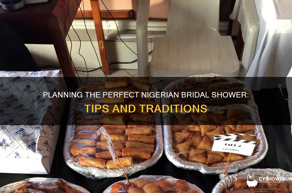 how to plan a bridal shower in nigeria