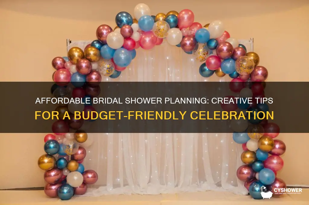 how to plan a bridal shower on a small budget