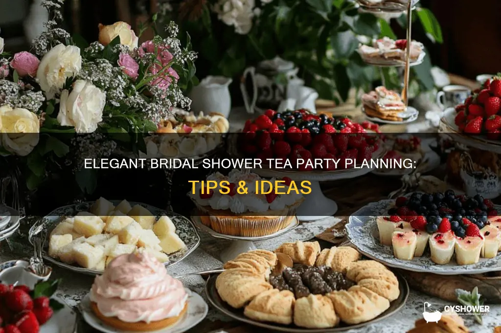 how to plan a bridal shower tea party