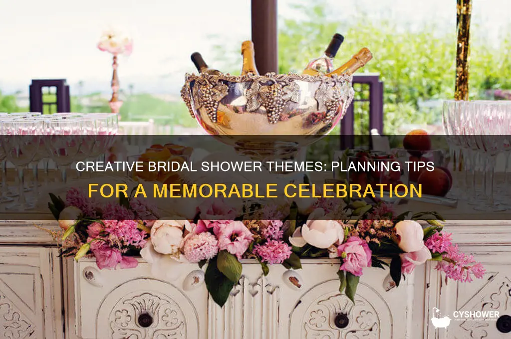 how to plan a bridal shower themes
