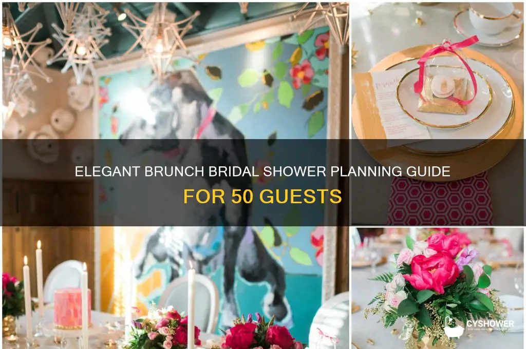 how to plan a brunch bridal shower for 50