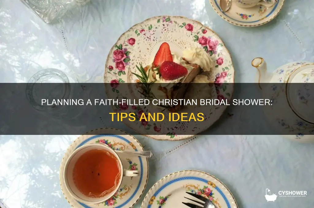 how to plan a chrstian bridal shower