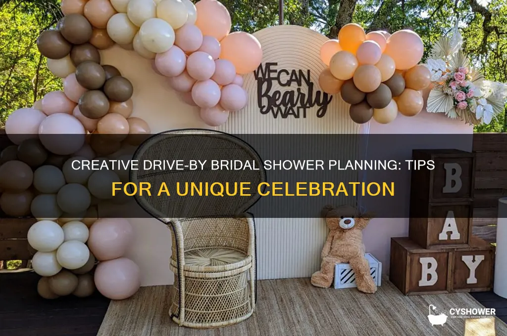how to plan a drive by bridal shower