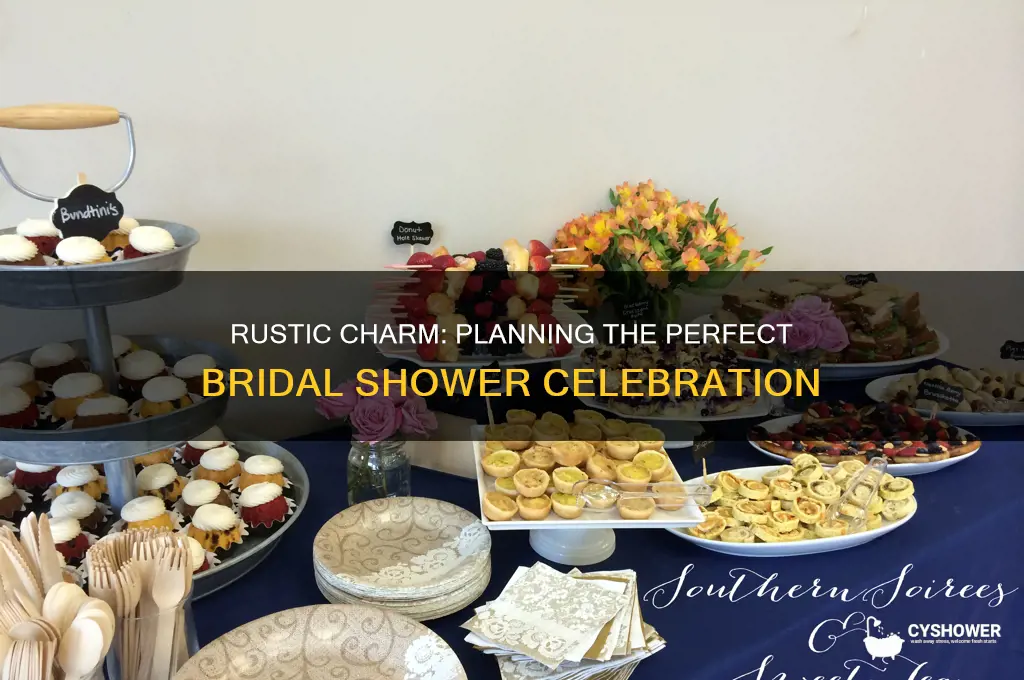 how to plan a rustic bridal shower