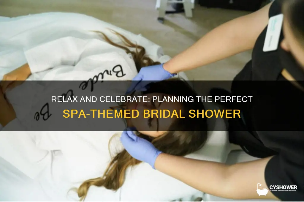 how to plan a spa themed bridal shower