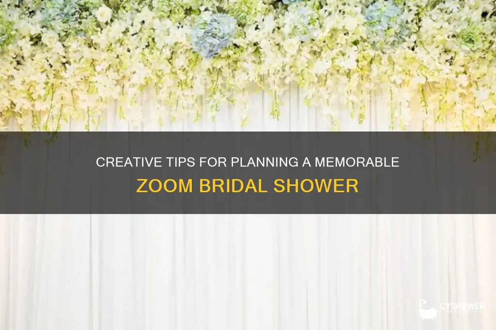 how to plan a zoom bridal shower