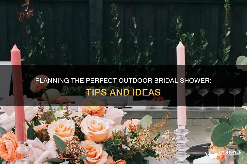 how to plan an outdoor bridal shower