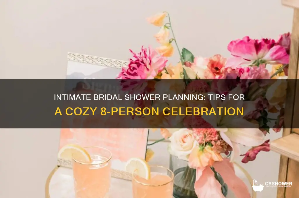 how to plan small bridal shower for 8 people