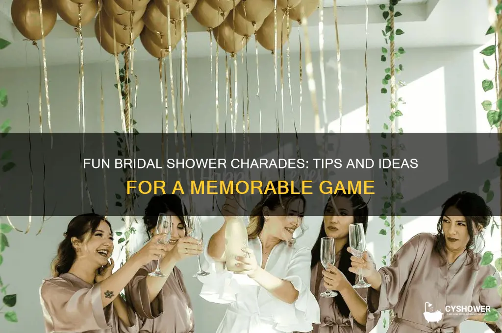 how to play bridal shower charades